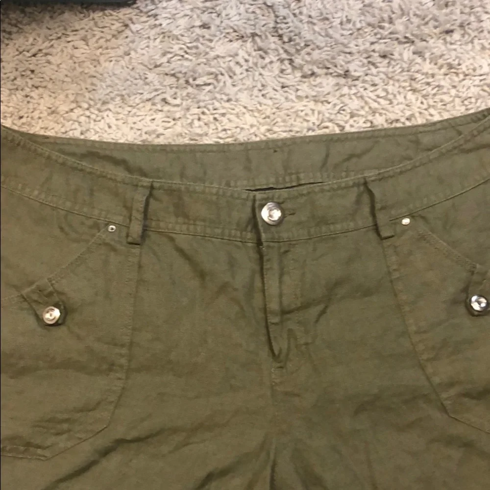 INC International Regular Fit Button Front Shorts